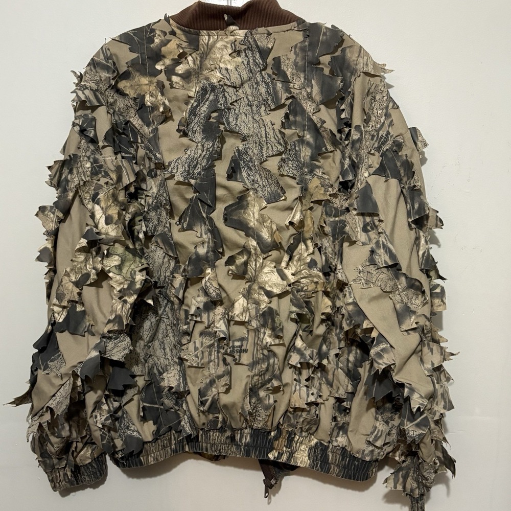 Cabela's Jacket Men's 2XL Camo Ghillie Leafed Hunting Coat Mossy Oak Break Up - Picture 6 of 7